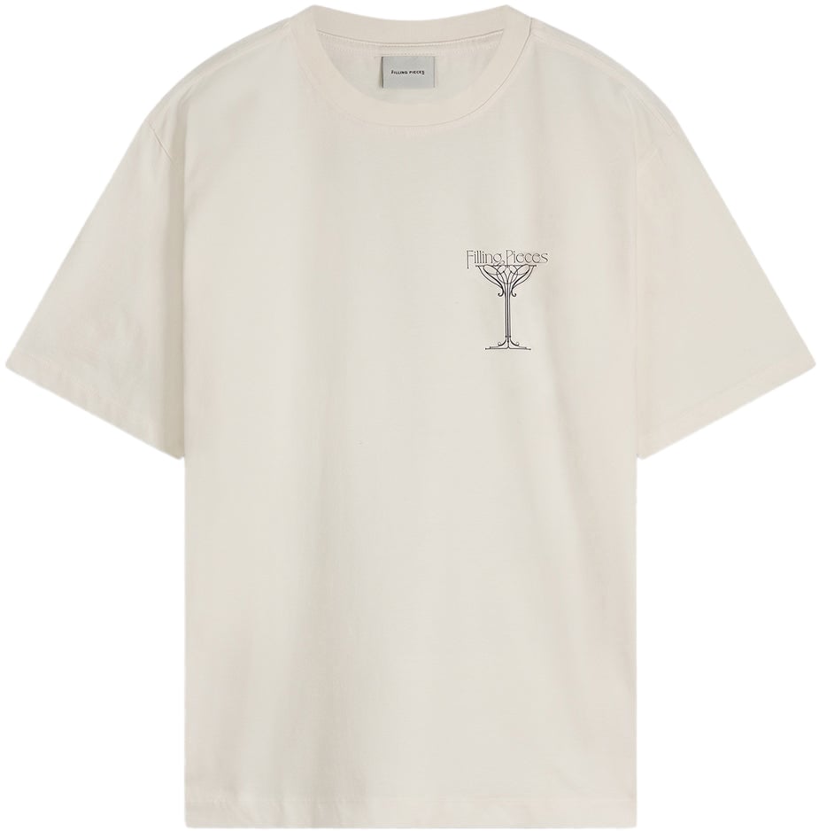 Filling Pieces T-shirt Champagne Antique White Wit