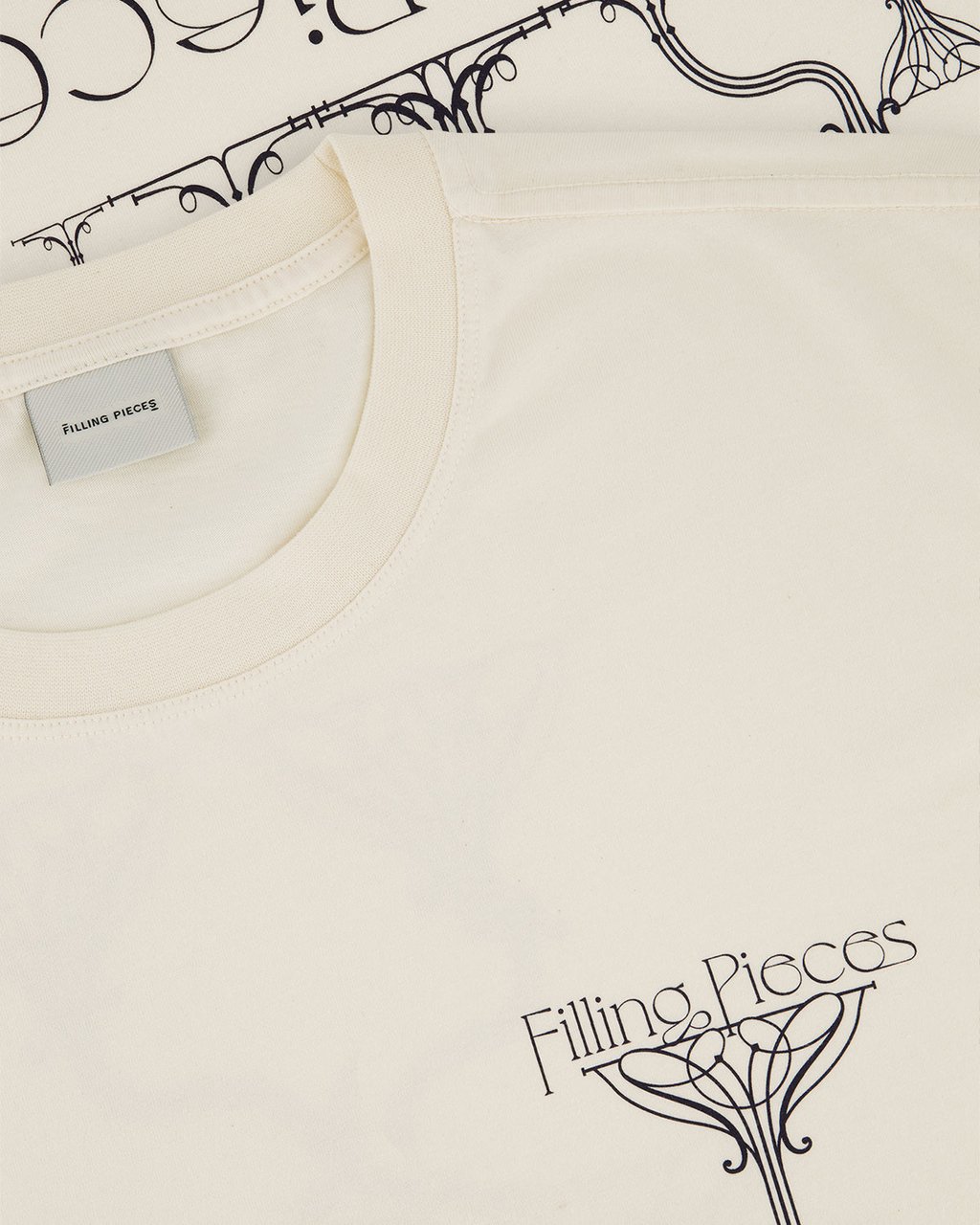 Filling Pieces T-shirt Champagne Antique White Wit