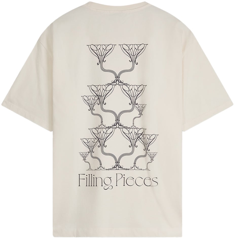 Filling Pieces T-shirt Champagne Antique White Wit