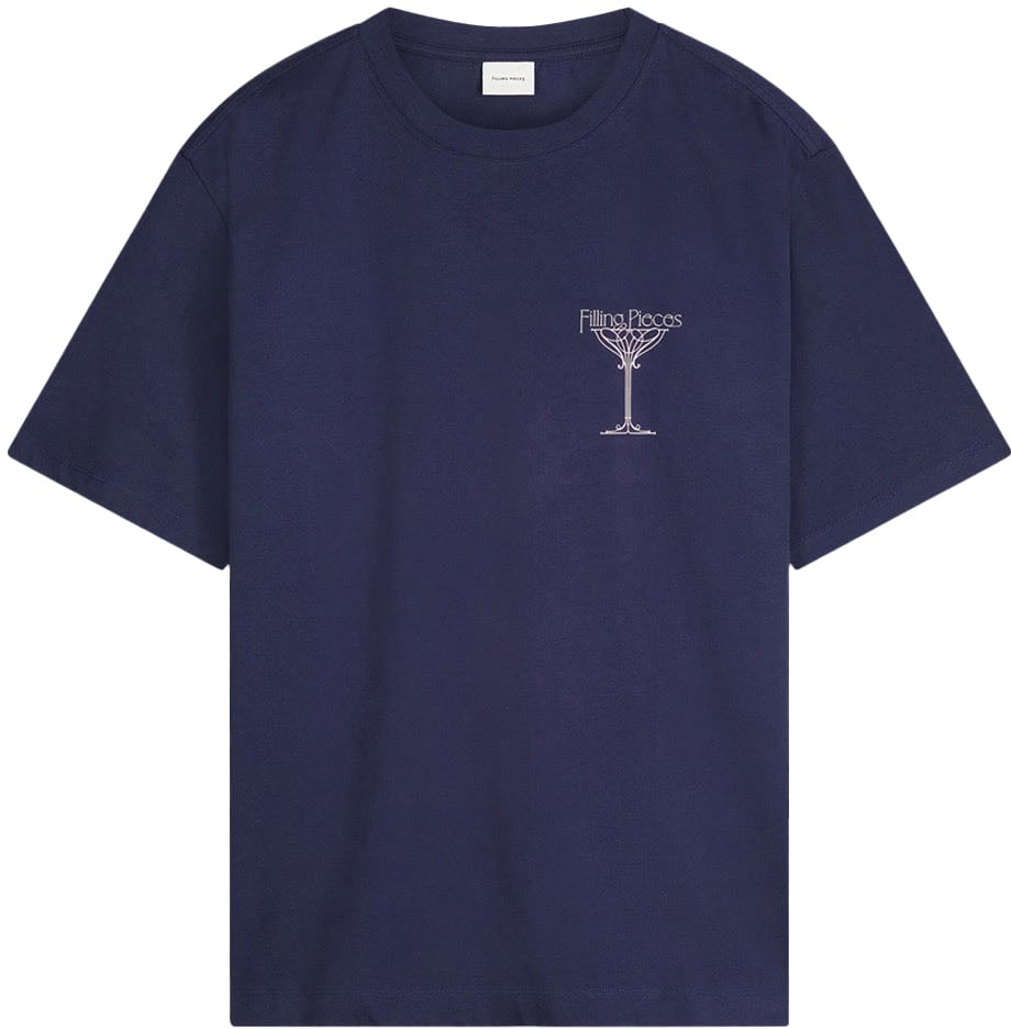 Filling Pieces T-shirt Champagne Maritime Blue Blauw