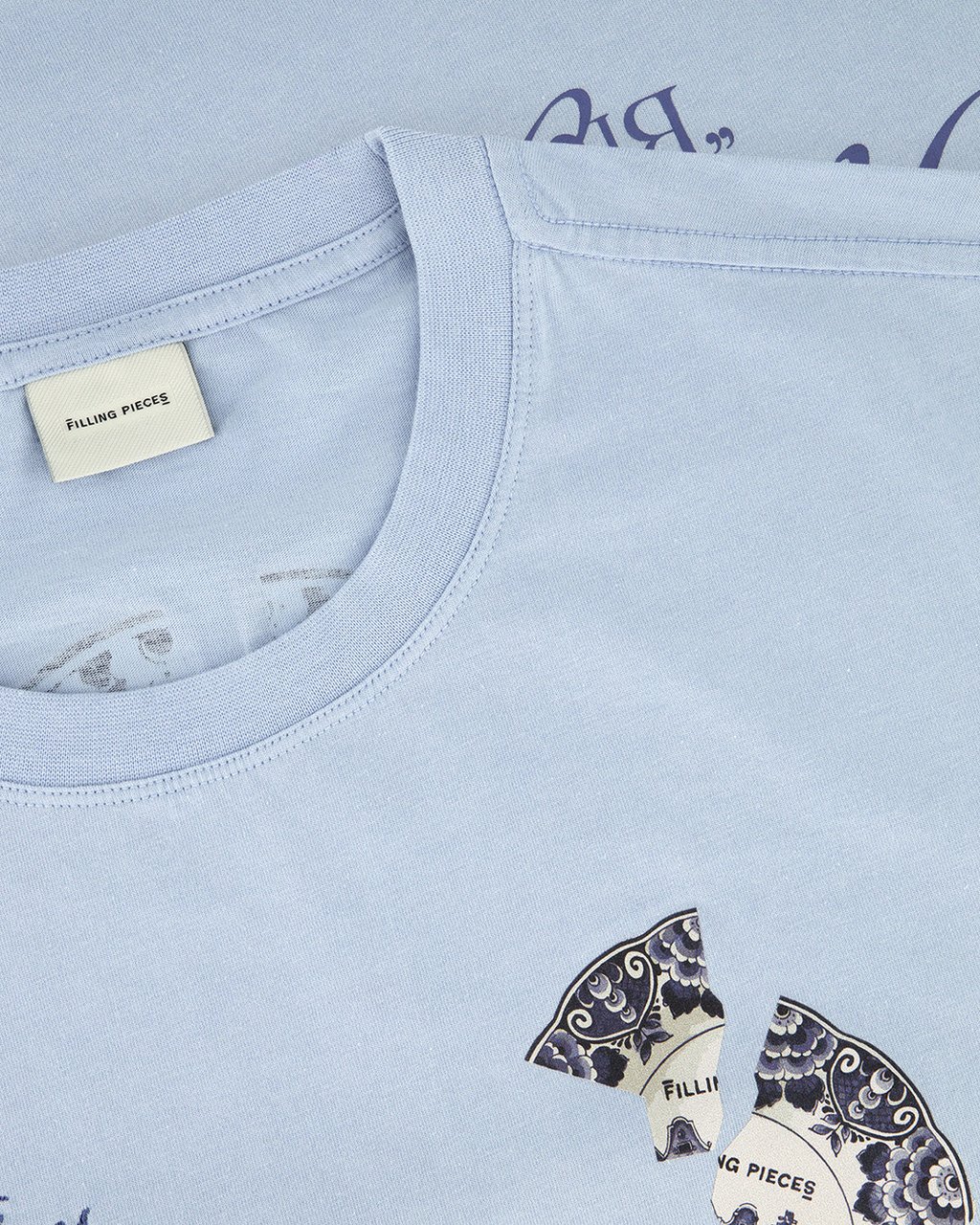 Filling Pieces T-shirt Broken Plate Skyway Blauw