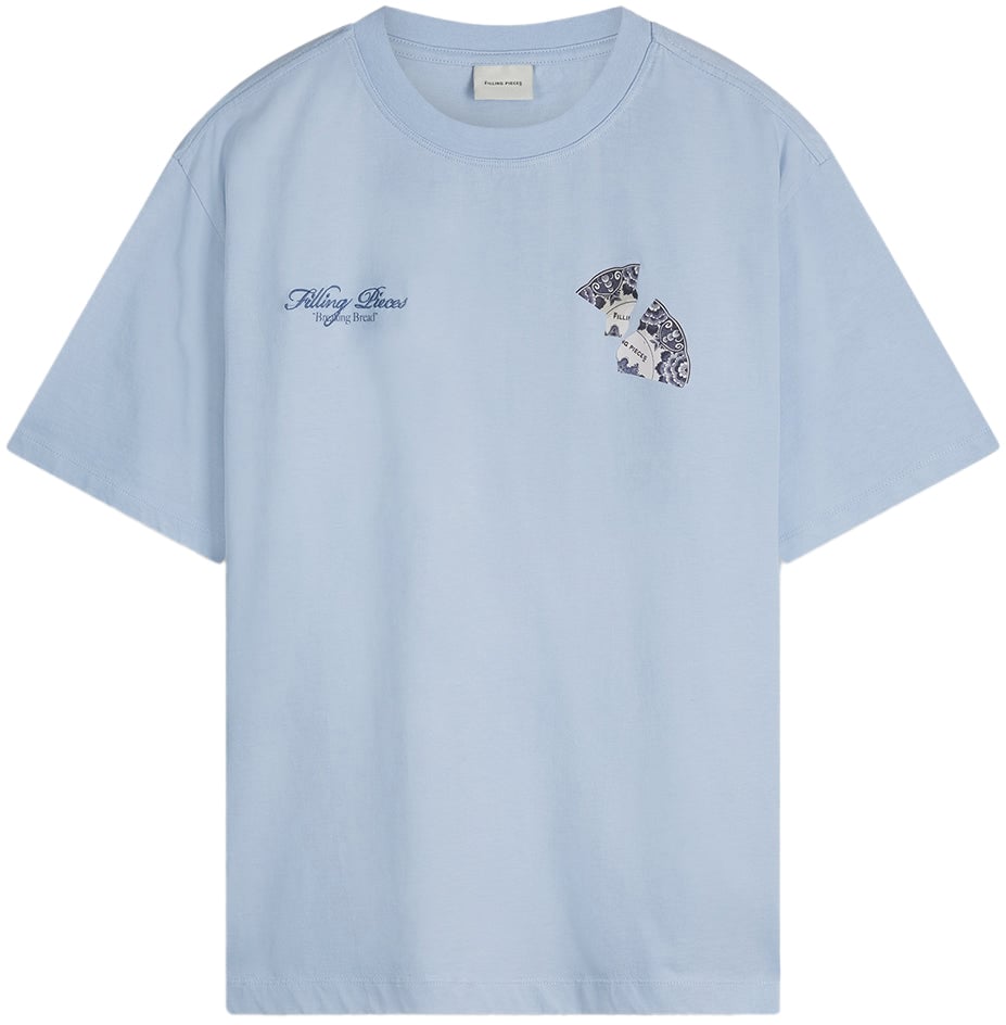 Filling Pieces T-shirt Broken Plate Skyway Blauw
