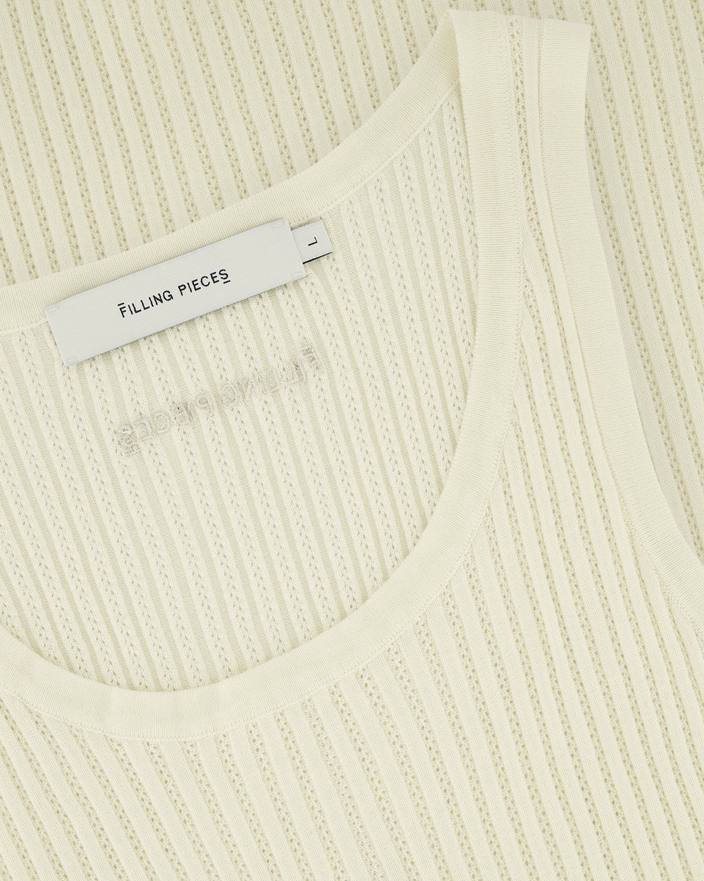 Filling Pieces Knit Tank Top Antique White Wit