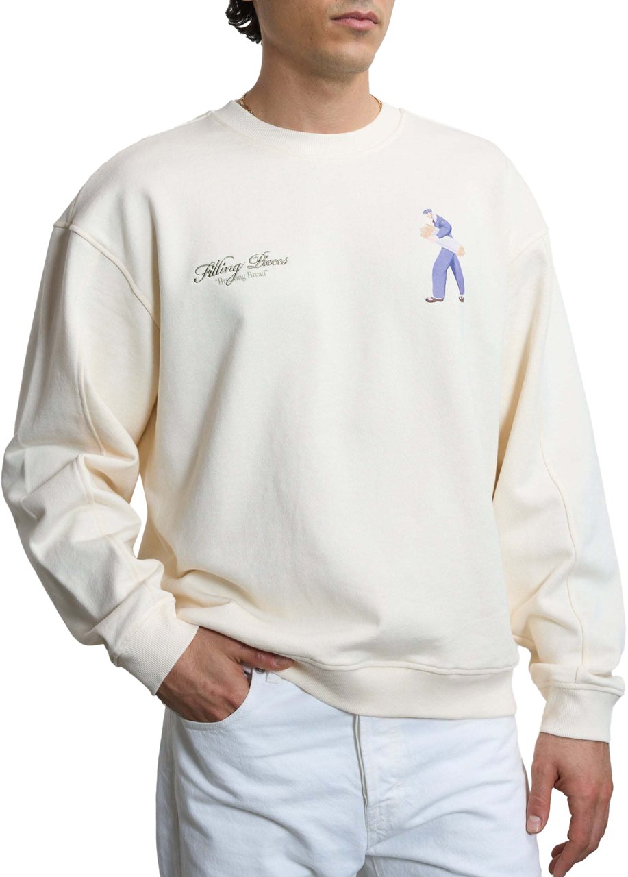 Filling Pieces Sweatshirt Bakery Antique White Wit