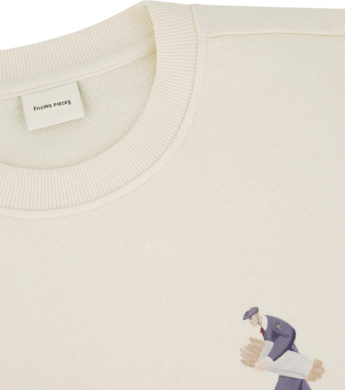 Filling Pieces Sweatshirt Bakery Antique White Wit