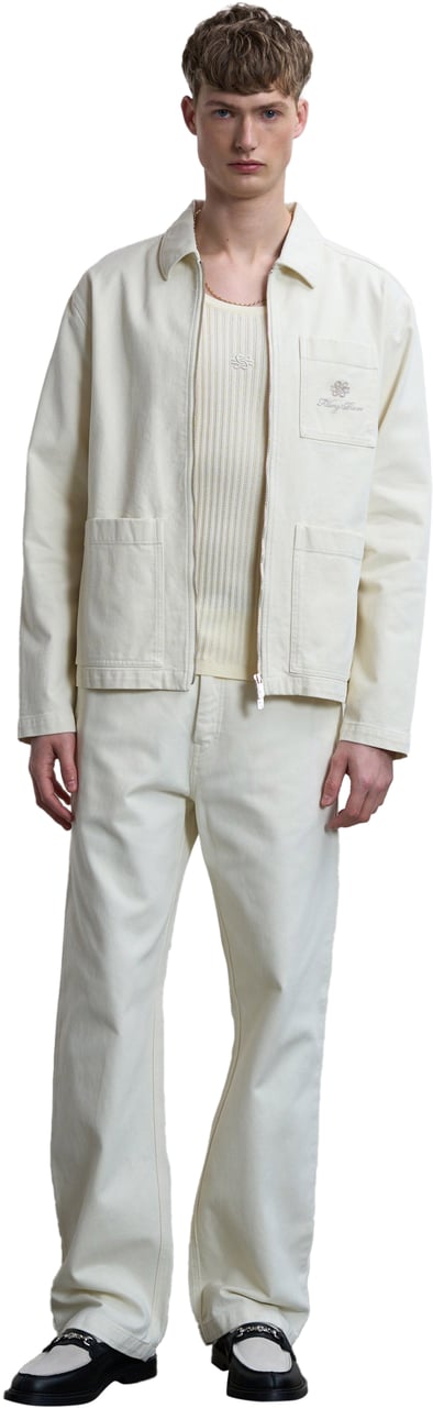 Filling Pieces Worker Pants Antique White Wit