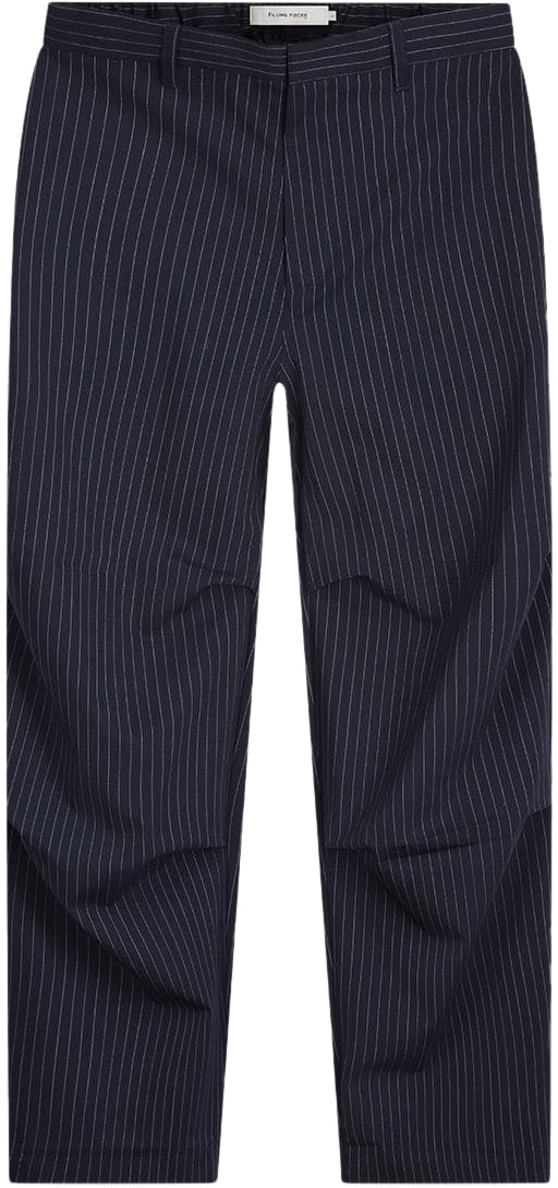 Filling Pieces Drapy Pants Pinstripe Blue Blauw