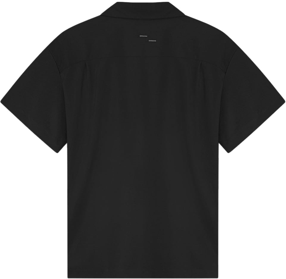 Filling Pieces Resort Shirt Drapy Black Zwart