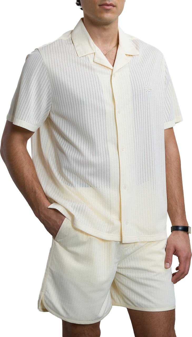 Filling Pieces Resort Shorts Mesh Antique White Wit