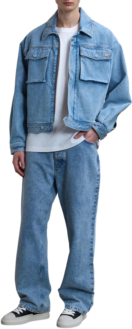 Filling Pieces Denim Jacket Skyway Blauw