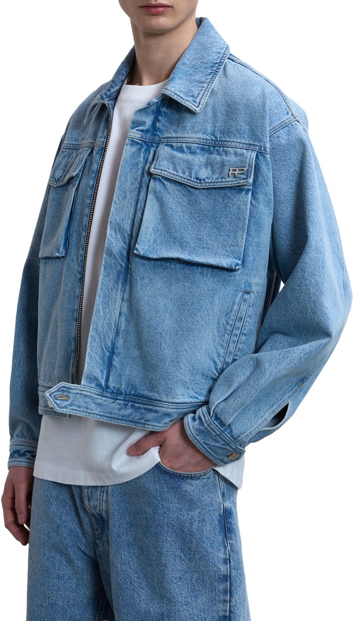 Filling Pieces Denim Jacket Skyway Blauw
