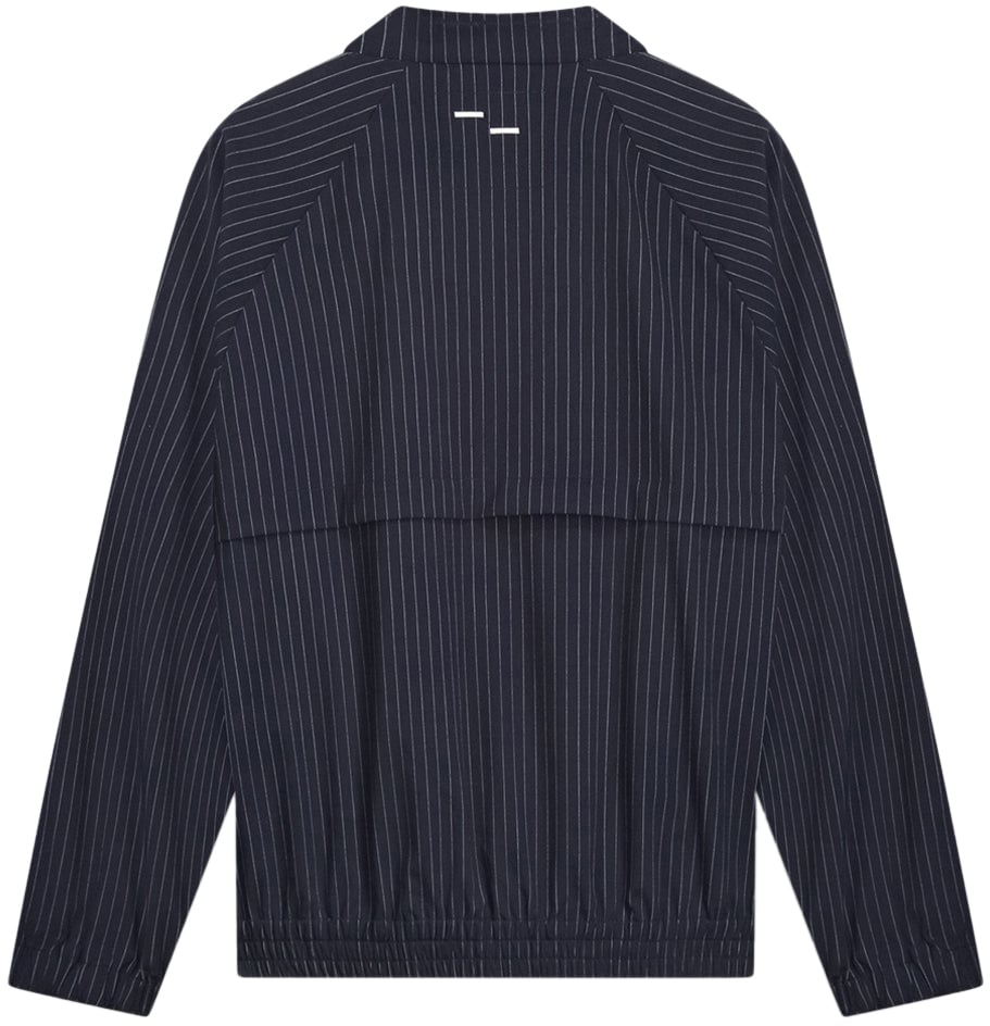 Filling Pieces Track Jacket Pinstripe Blue Blauw