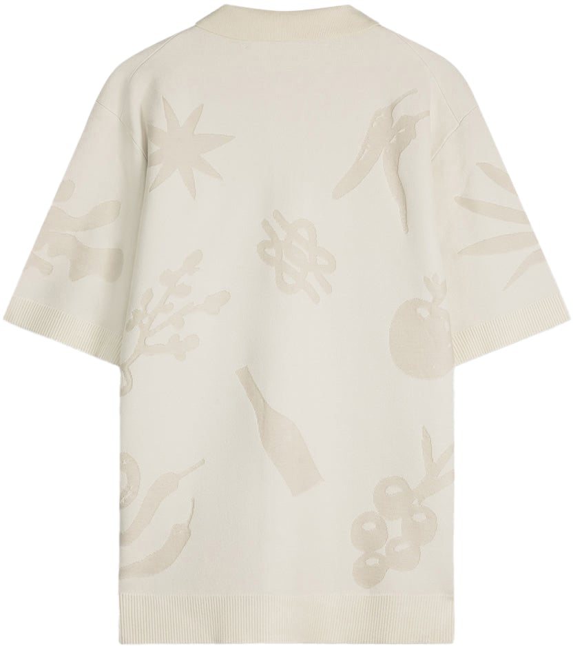 Filling Pieces Knit Shirt Breaking Bread Antique White Wit