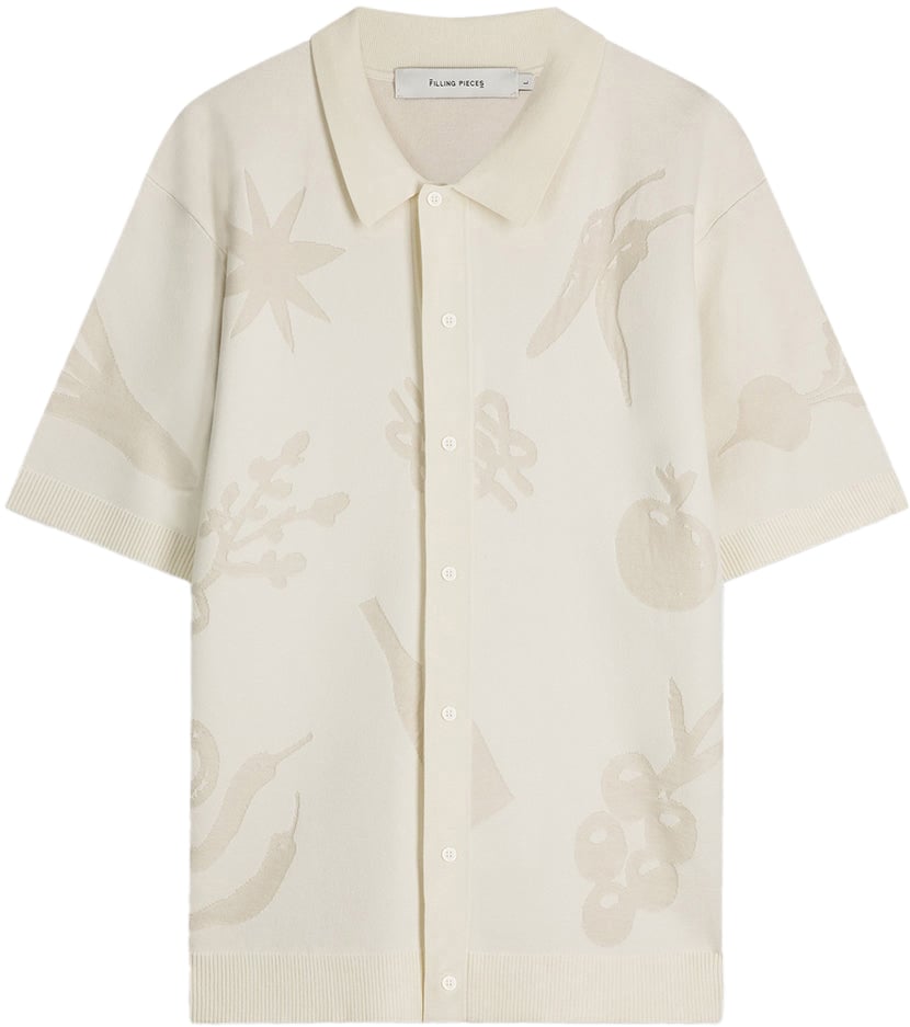 Filling Pieces Knit Shirt Breaking Bread Antique White Wit