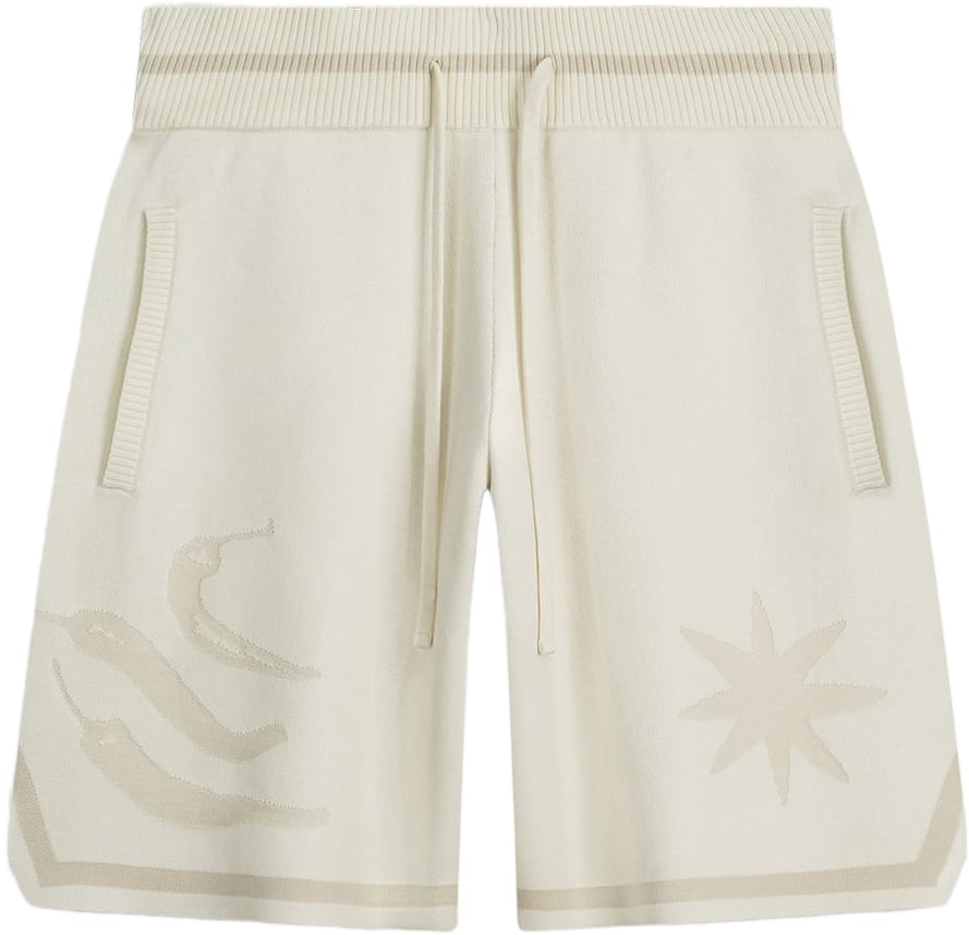 Filling Pieces Knit Shorts Breaking Bread Antique White Wit