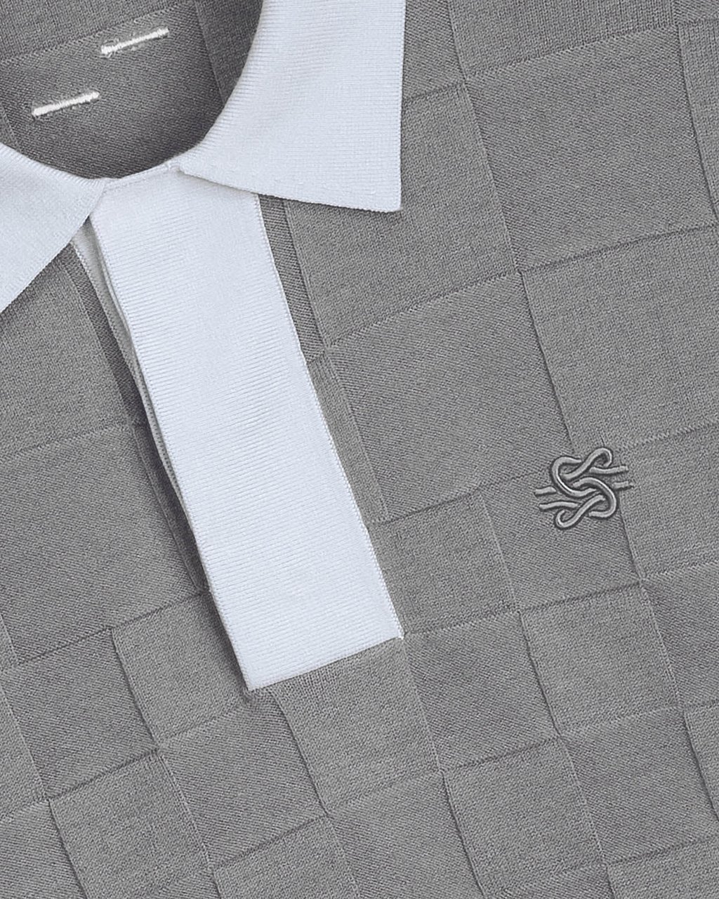 Filling Pieces Knit Shirt Rugby Grey Grijs