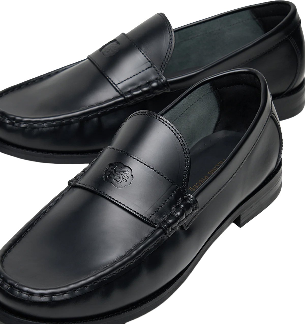 Filling Pieces Lux Loafer Polido Black Zwart