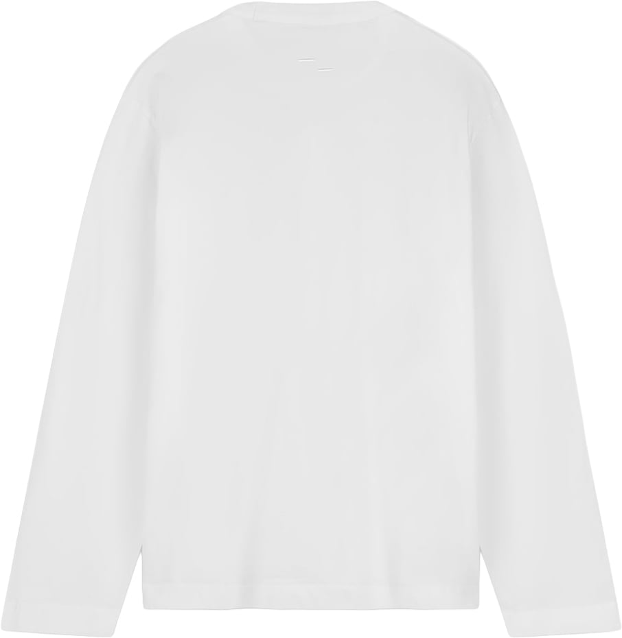 Filling Pieces Longsleeve Boxy Embroidered White Wit