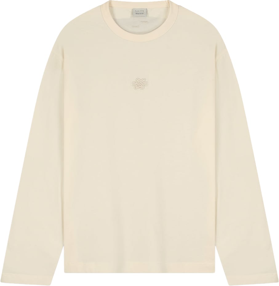 Filling Pieces Longsleeve Boxy Embroidered Antique White Wit
