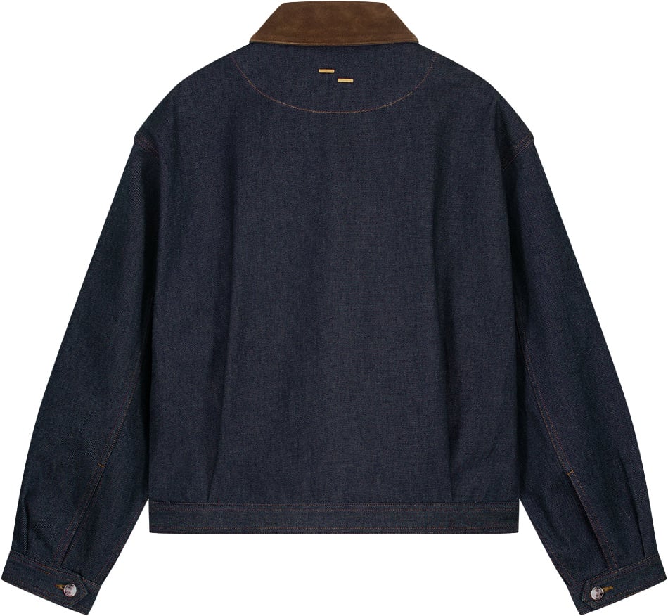 Filling Pieces Denim Jacket Raw Indigo Blauw