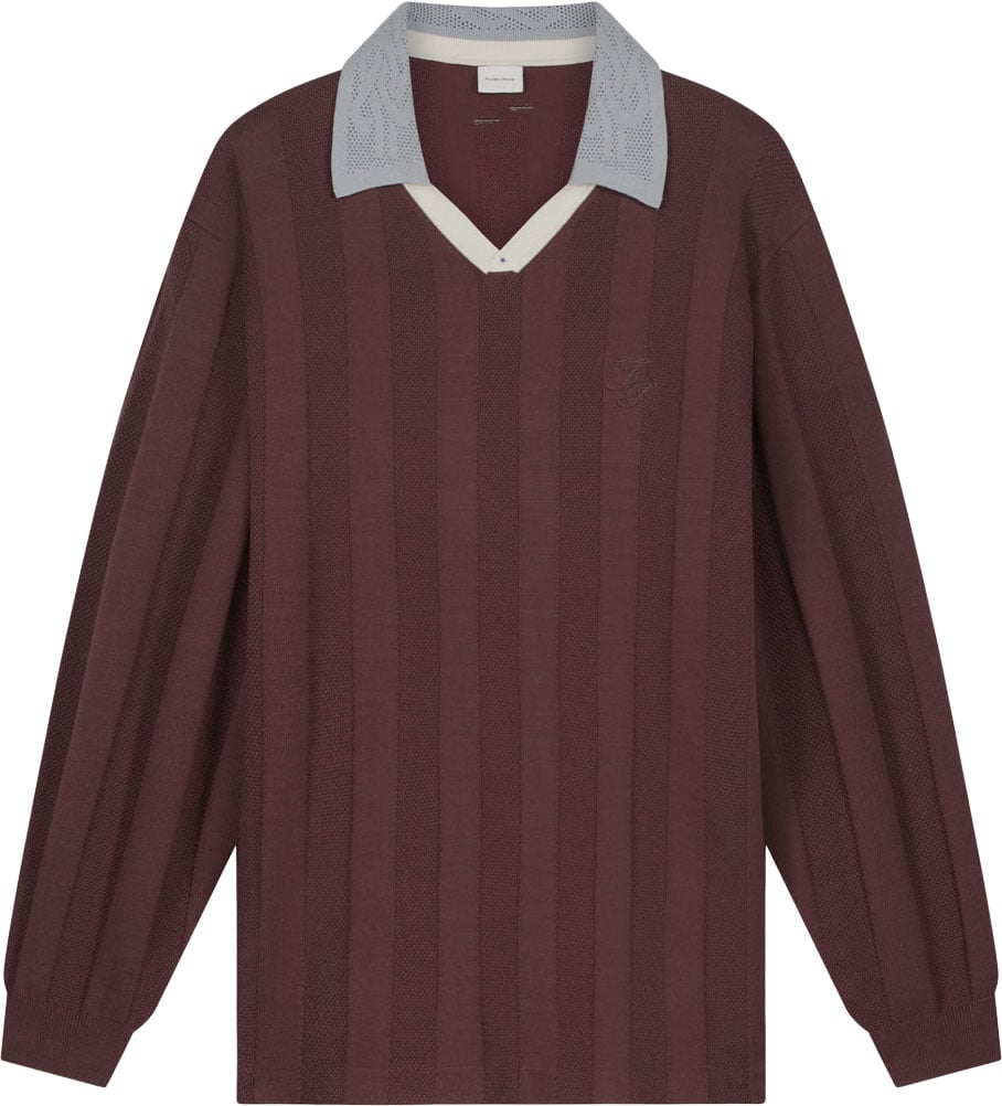 Filling Pieces Knit Football Jersey Bitter Chocolate Bruin