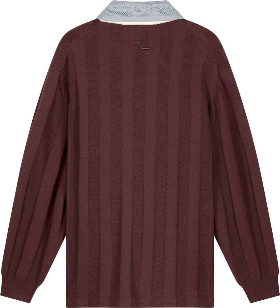 Filling Pieces Knit Football Jersey Bitter Chocolate Bruin