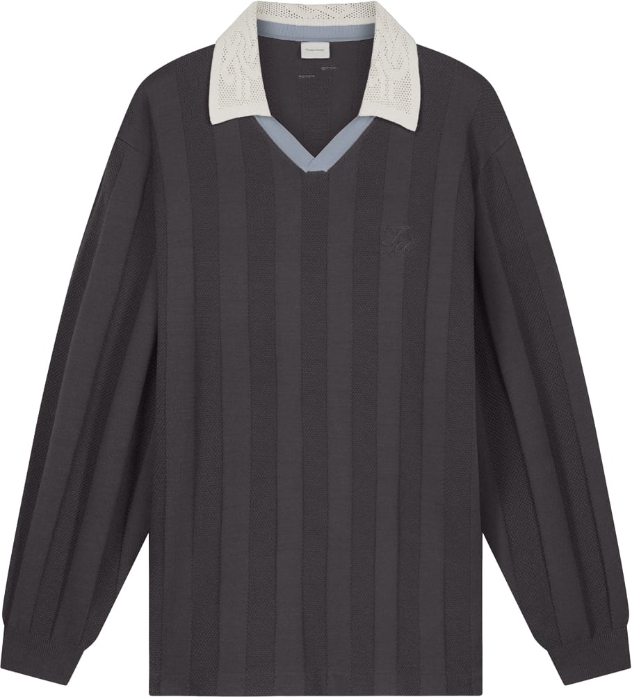 Filling Pieces Knit Football Jersey Pavement Divers
