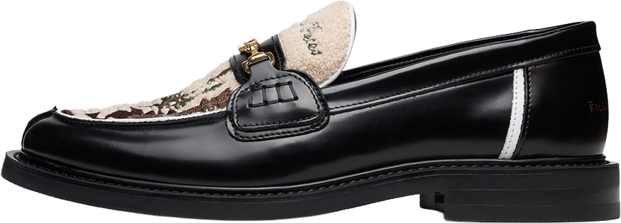 Filling Pieces Loafer Chess Black Zwart