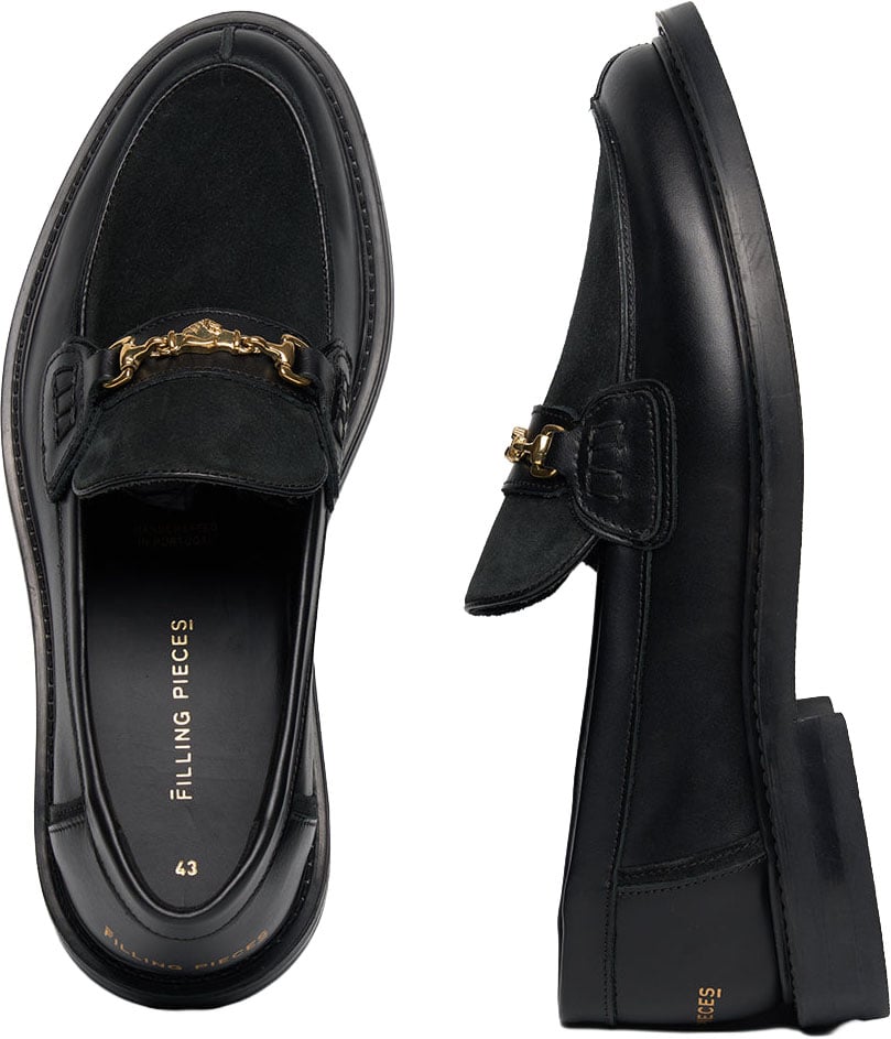 Filling Pieces Loafer Hazy Black Zwart