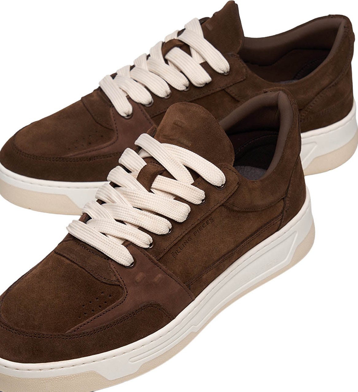 Filling Pieces Low Vise Suede Chocolate Bruin