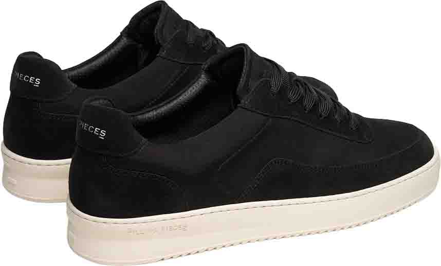 Filling Pieces Mondo Suede Grain Black Zwart