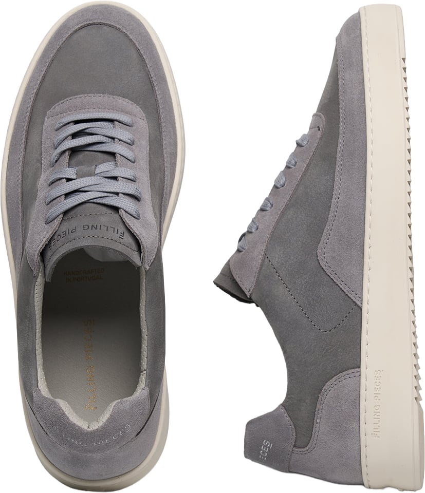 Filling Pieces Mondo Suede Grain Grey Grijs