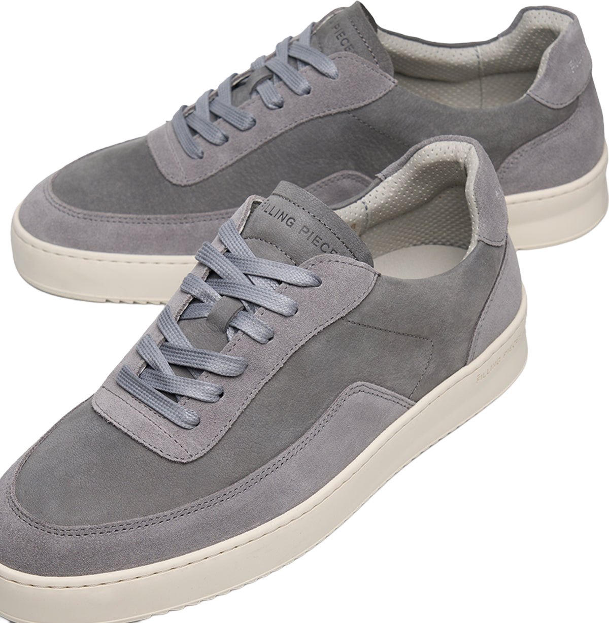 Filling Pieces Mondo Suede Grain Grey Grijs