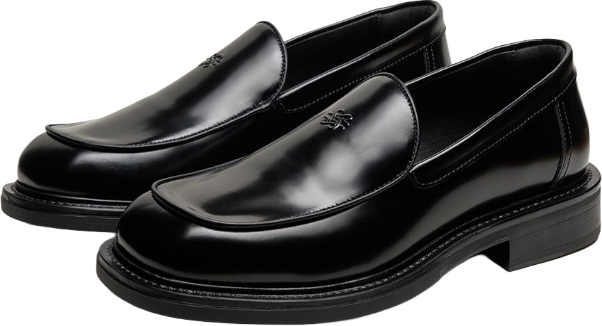 Filling Pieces Square Loafer Polido Black Zwart