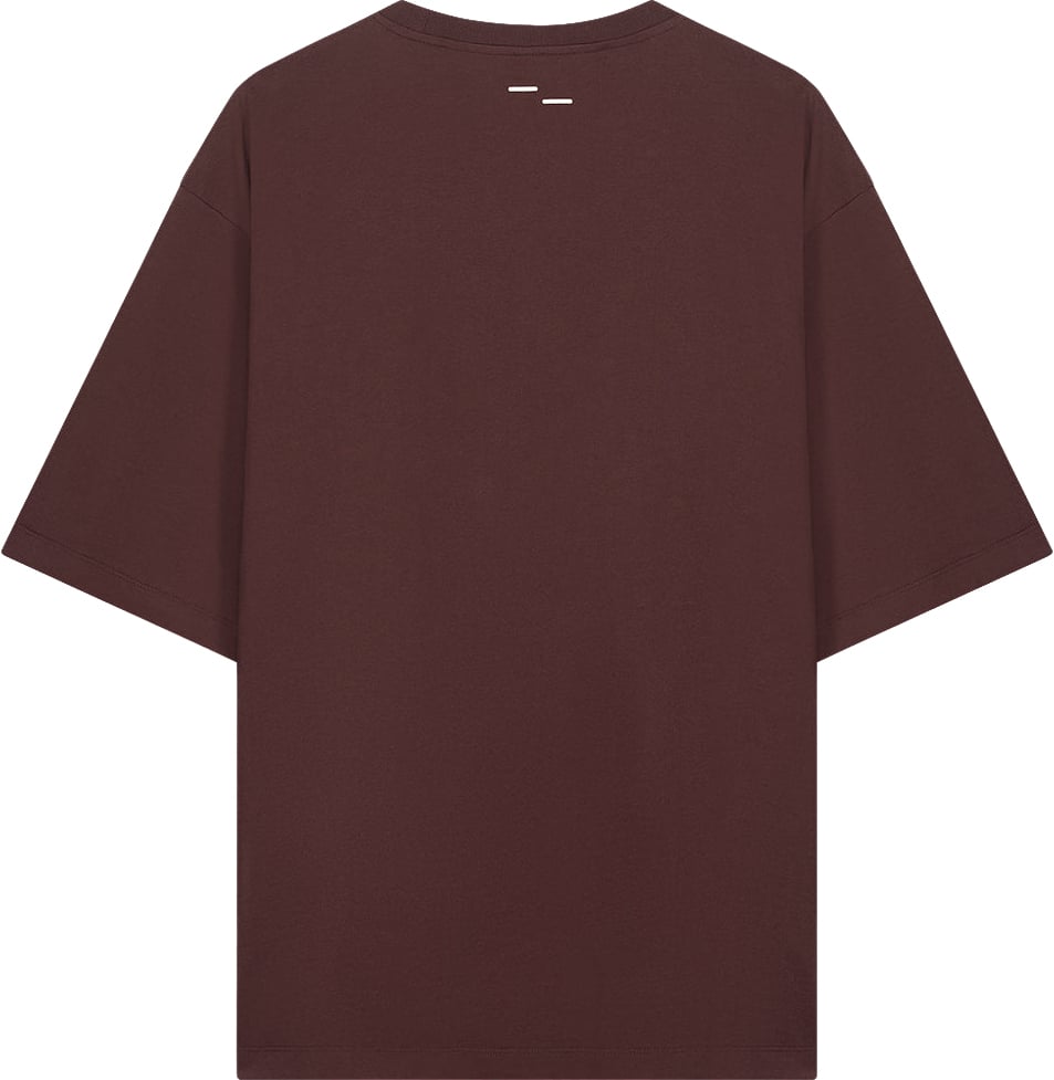 Filling Pieces T-Shirt Boxy Bitter Chocolate Bruin