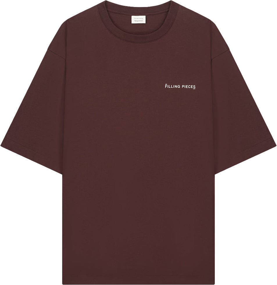 Filling Pieces T-Shirt Boxy Bitter Chocolate Bruin