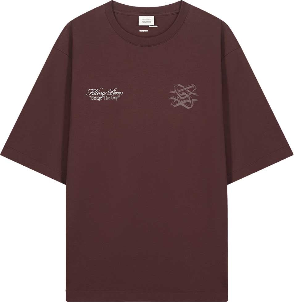 Filling Pieces T-Shirt Boxy Bridge the Gap Bitter Chocolate Bruin