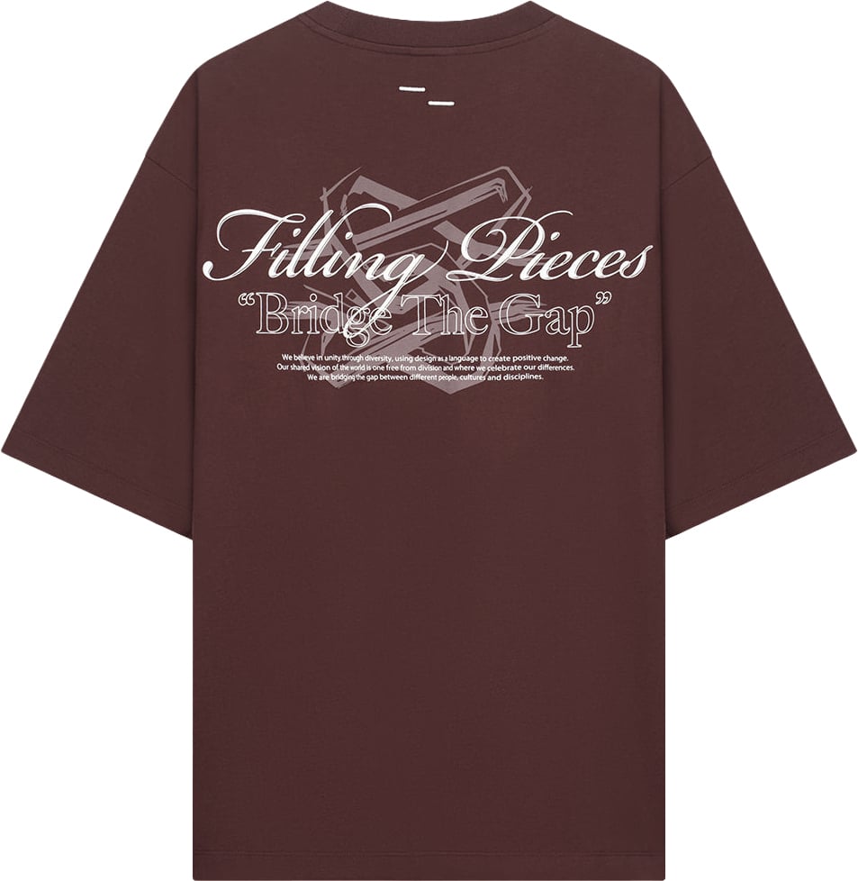Filling Pieces T-Shirt Boxy Bridge the Gap Bitter Chocolate Bruin