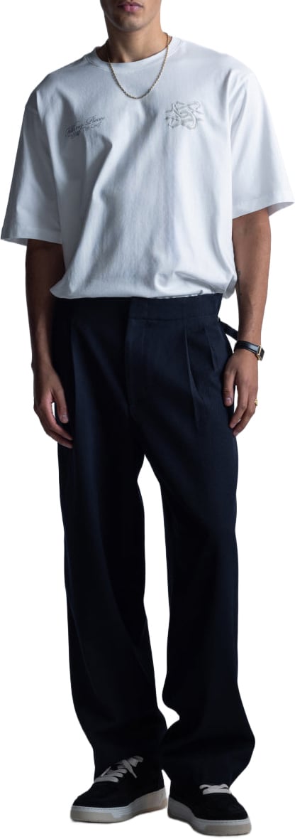 Filling Pieces T-Shirt Boxy Bridge the Gap White Wit