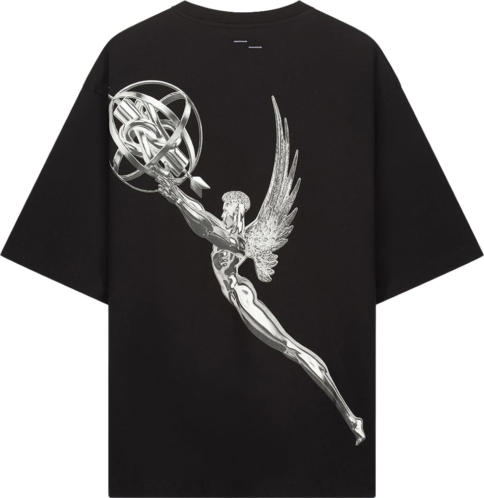 Filling Pieces T-Shirt Boxy Chrome Trophy Black Zwart