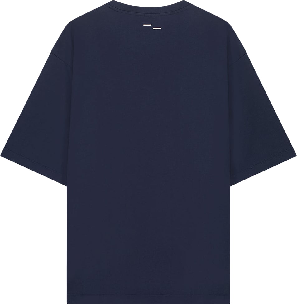 Filling Pieces T-Shirt Boxy Maritime Blue Blauw