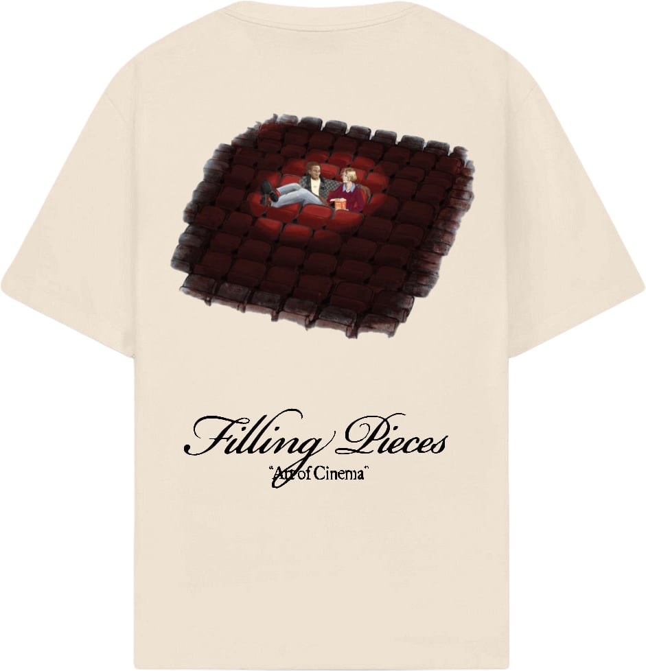 Filling Pieces T-Shirt Cinema Antique White Wit