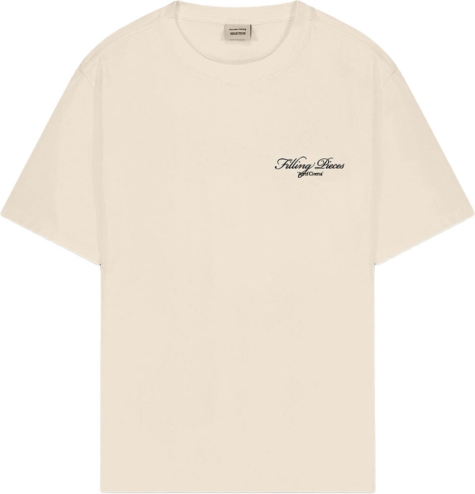 Filling Pieces T-Shirt Cinema Antique White Wit