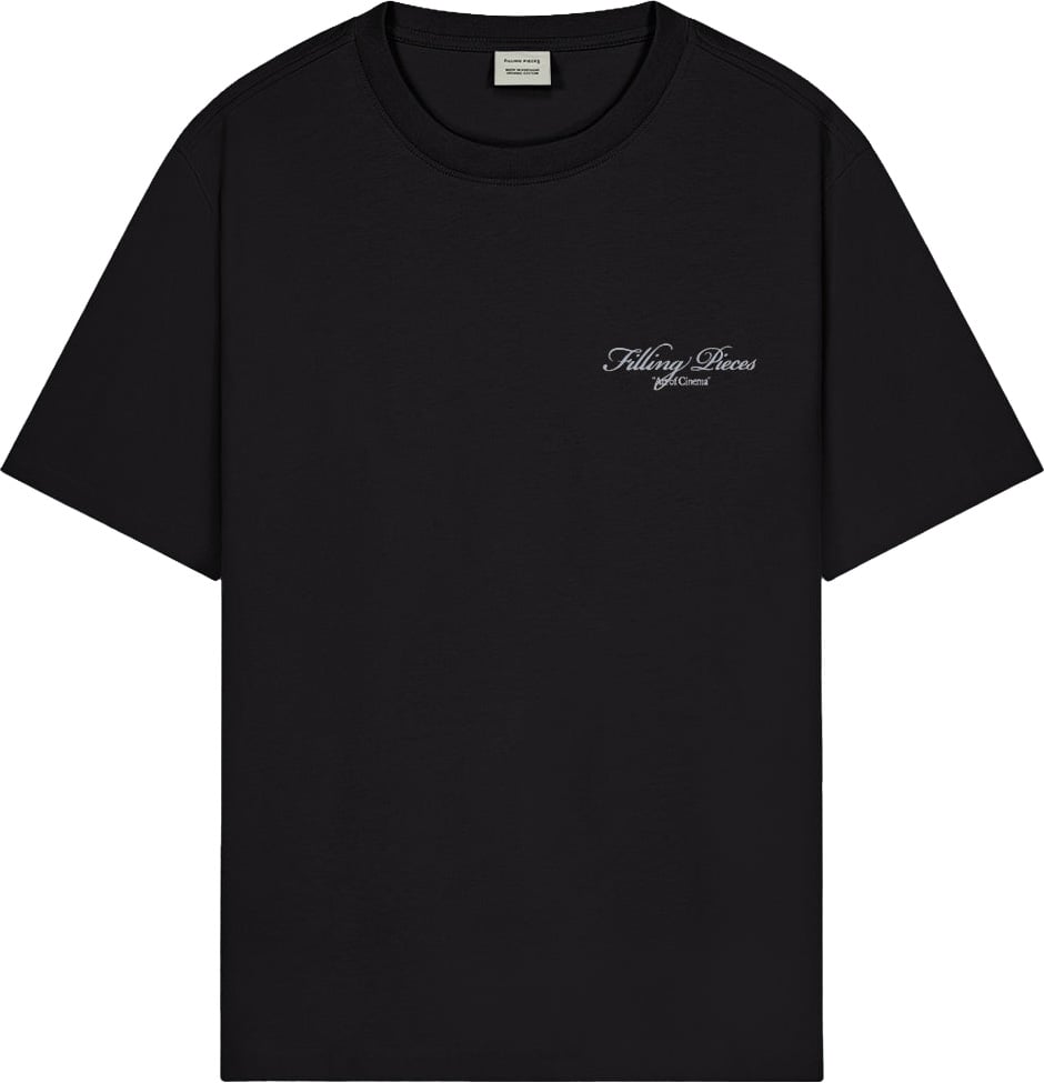 Filling Pieces T-Shirt Cinema Black Zwart