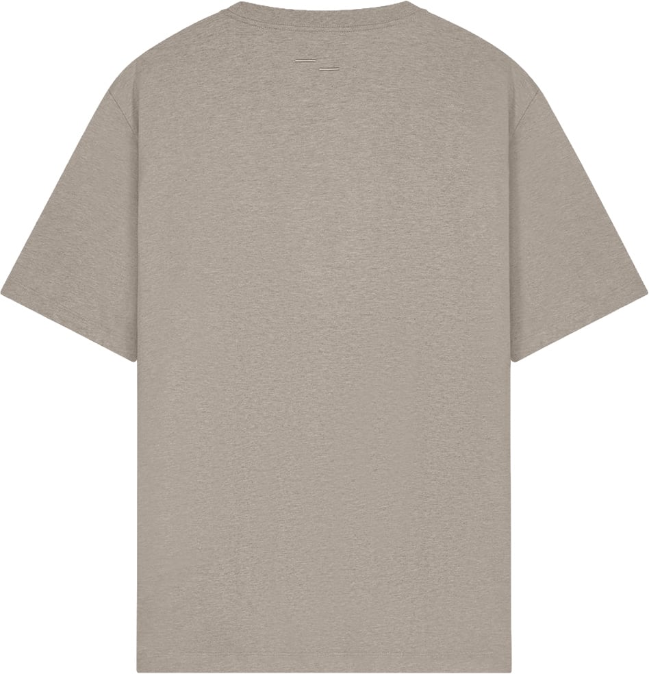 Filling Pieces 422620500397 T-shirts Beige Embroidered Knot Melange Beige