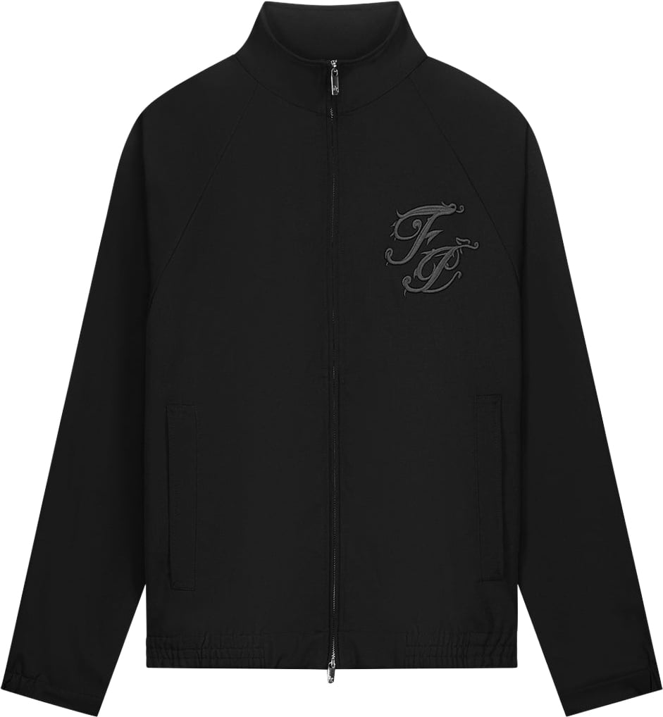 Filling Pieces Track Jacket Raglan Black Zwart