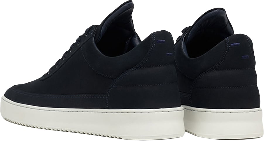Filling Pieces Low Top Ripple Nubuck Navy Blauw