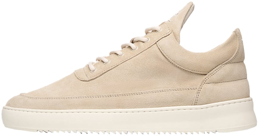 Filling Pieces Low Top Suede Organic Beige Beige
