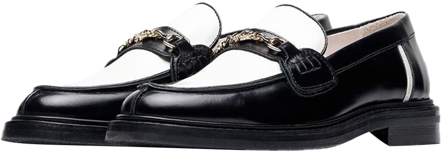 Filling Pieces Loafer Polido White / Black Zwart