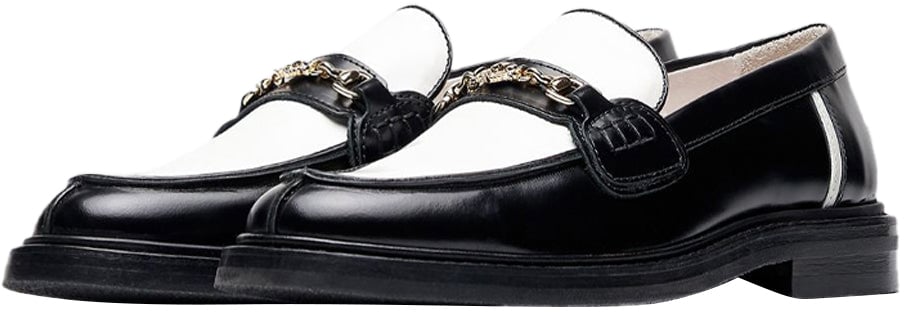 Filling Pieces Loafer Polido White / Black Zwart